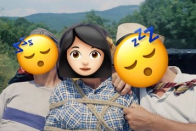 Расшифруйте 5 комедий СССР по смайликам - угадывают 4% зрителей коллаж на основе ИА SochiMedia и кадра из фильма &quotКавказская пленница&quot (6+)